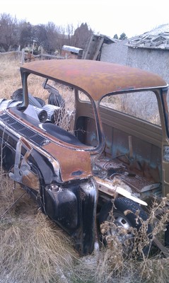 1957 GMC cab panoramic rear window.